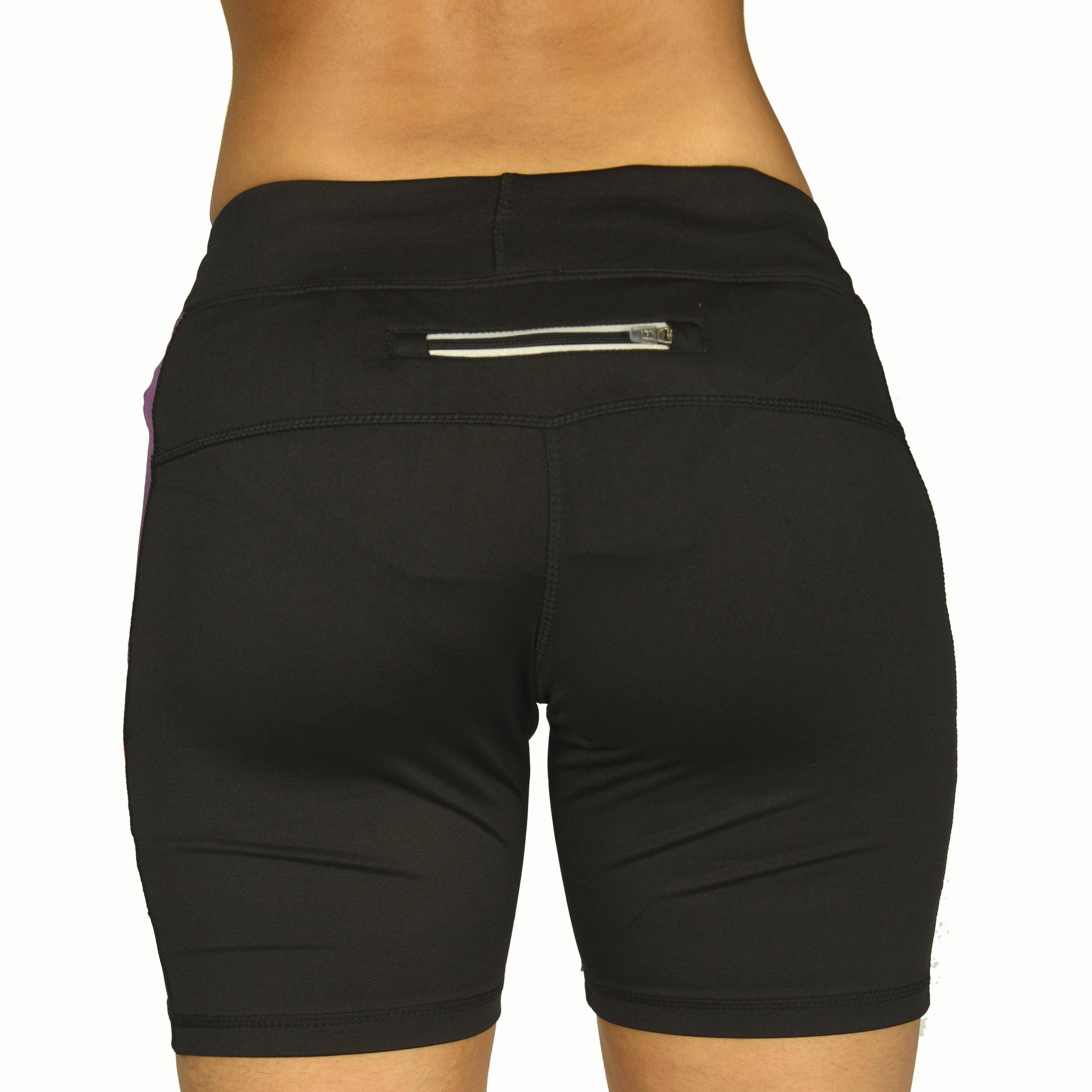 More Mile More-Tech Womens Short Running Tights - Black Concert wear Free Fit