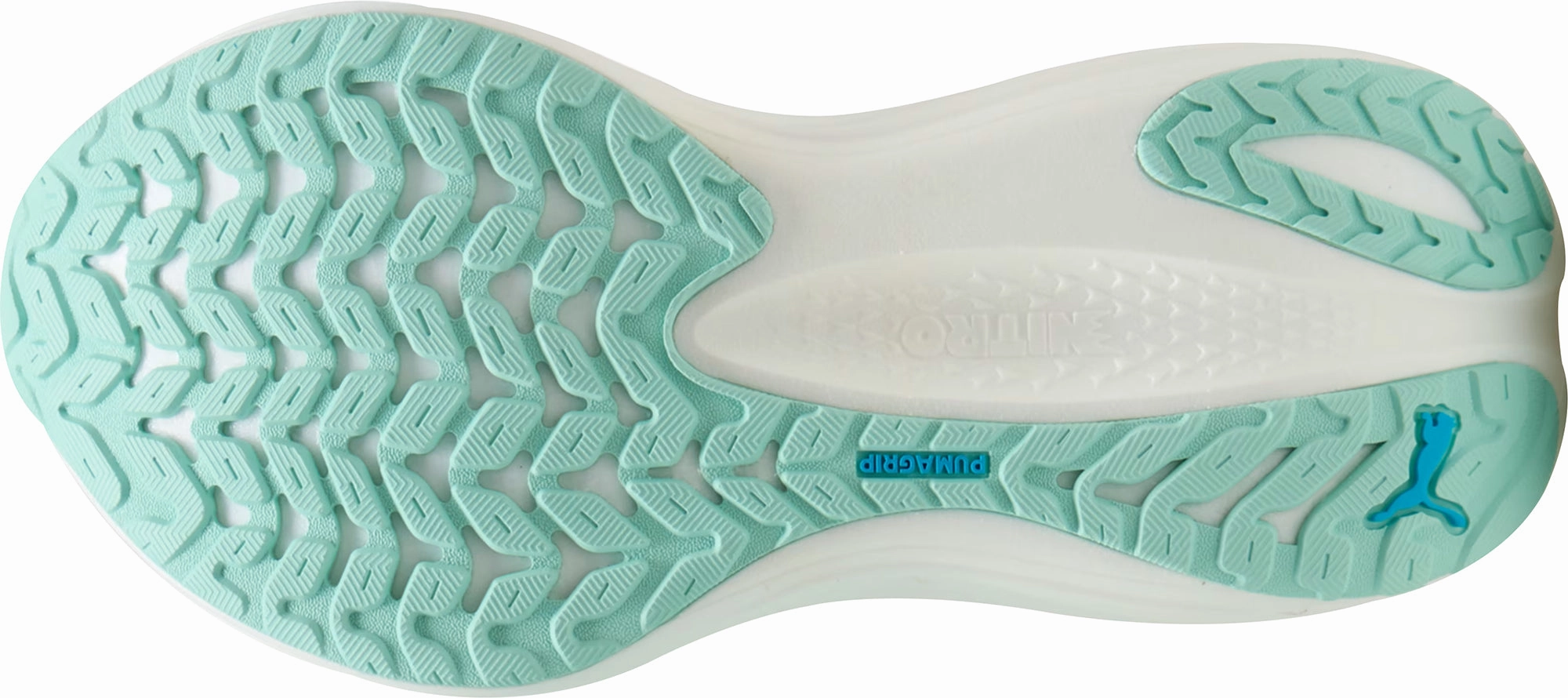 Puma MagMax Nitro Womens Running Shoes - Green Push Forward