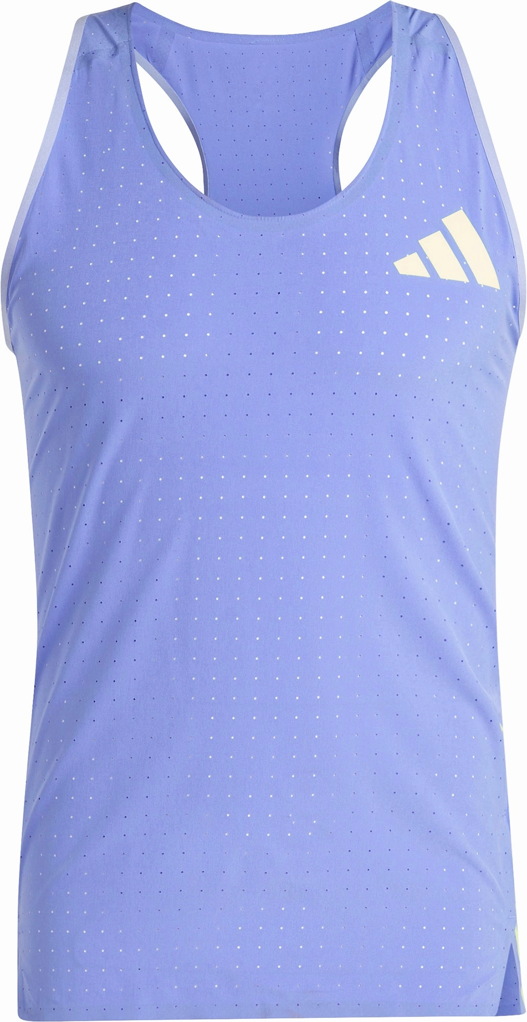Joy Quick Release Clips adidas Adizero Promo Mens Running Vest - Blue