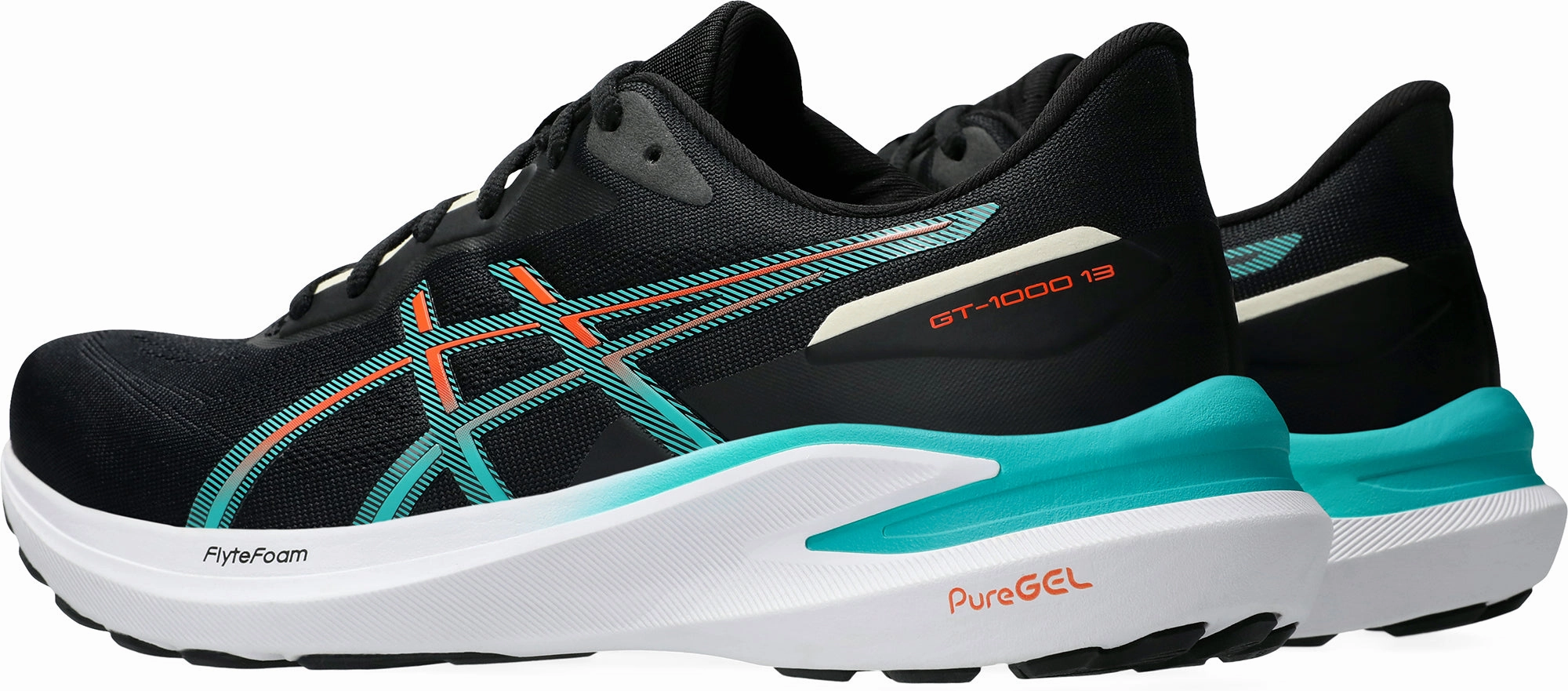 Asics GT 1000 13 Mens Running Shoes - Black Core Cushion Fit Freedom