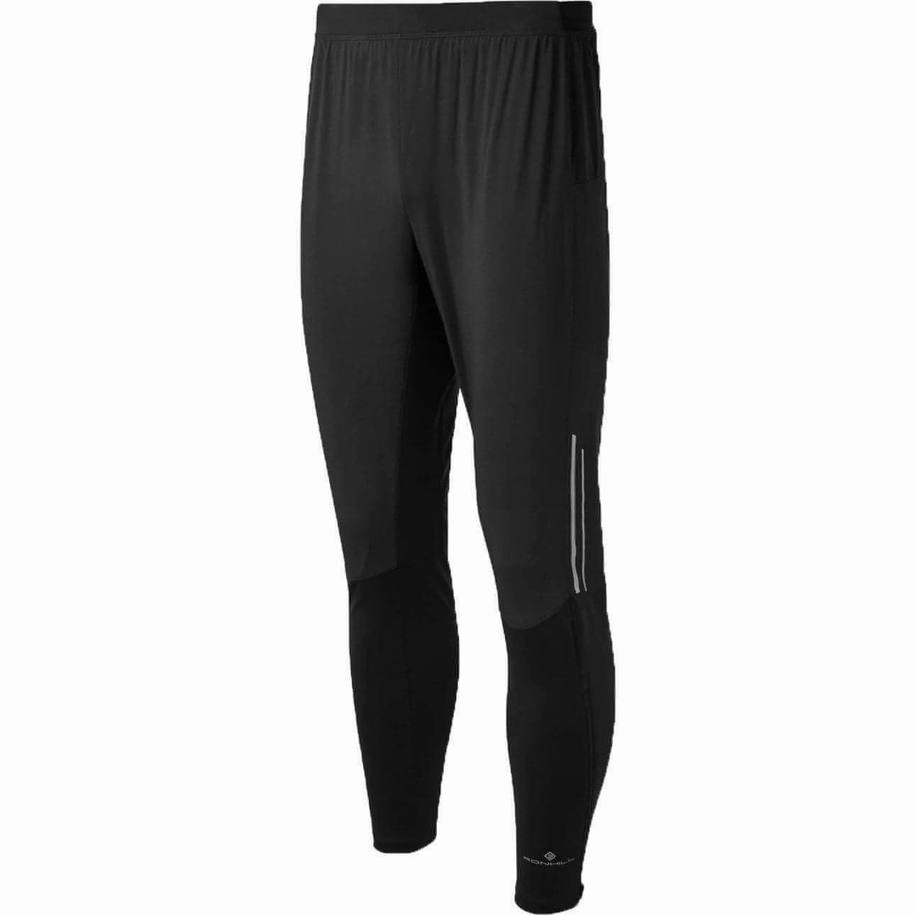 Anti Pilling Fabric Ronhill Tech Flex Mens Track Pants - Black
