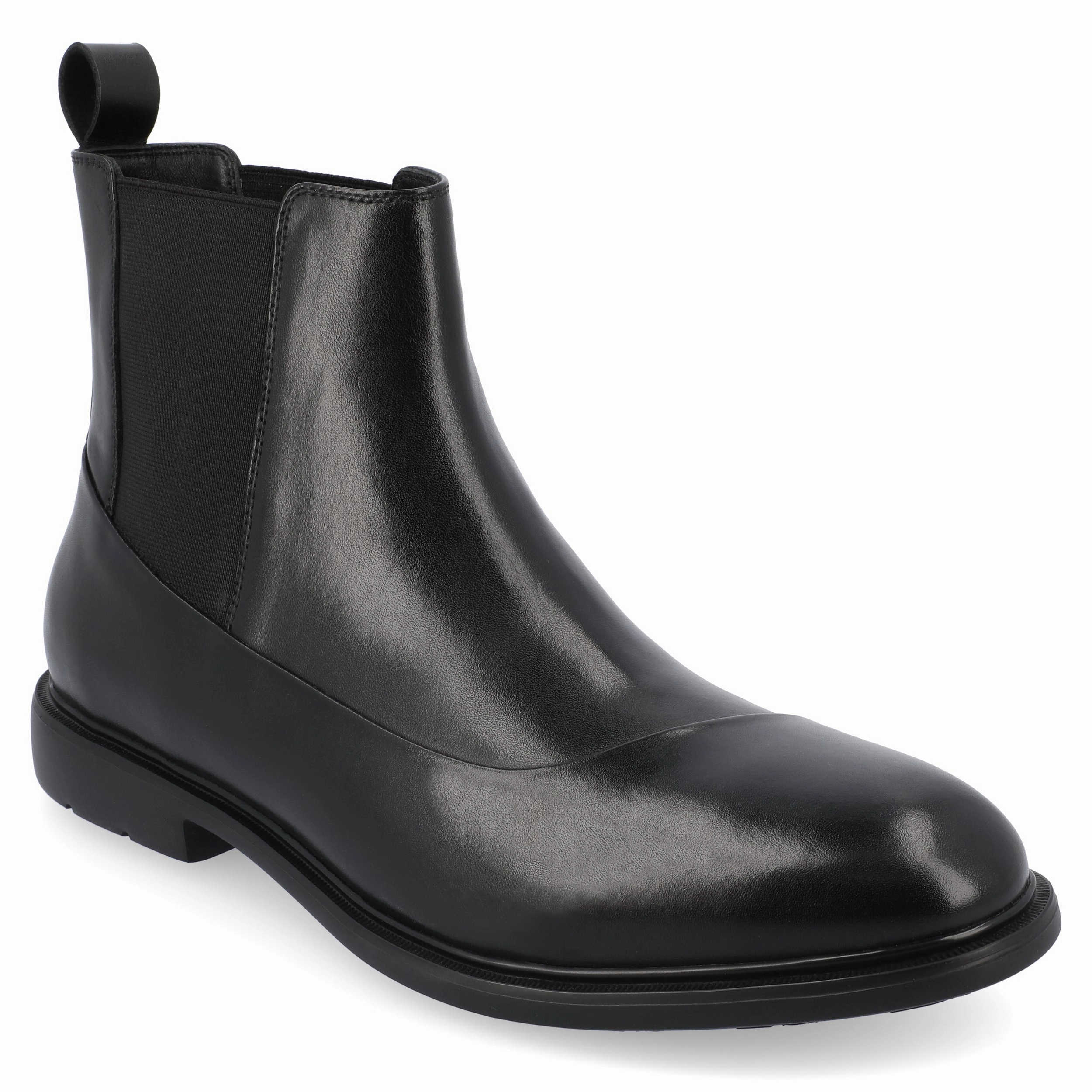 Middle-Aged Man Padded Interior Mountain Climber Thomas & Vine Hanford Plain Toe Chelsea Boot