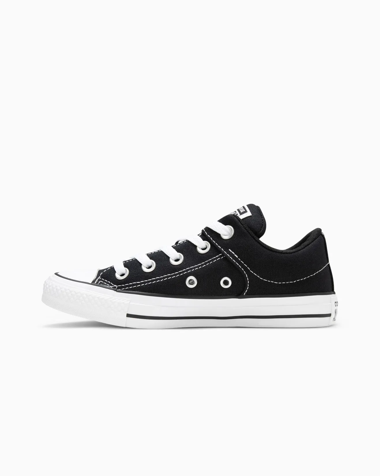 Minimalist Design Philosophy Clean Finish Converse Unisex Chuck-Taylor All Star Street Low Top Black Shoe