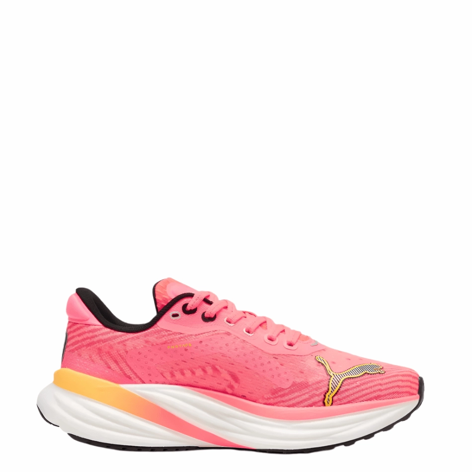 Puma Women's Magnify NITRO 2 Tech - Sun Stream-Sunset Glow-PUMA White - AW24 forefoot - strike shoe reaction Foot Arch Fit