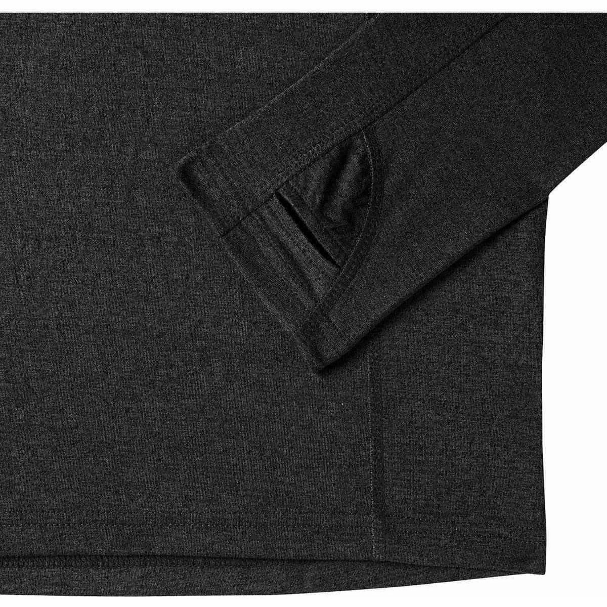 More Mile Core Half Zip Long Sleeve Mens Running Top - Black Exclusive Yoga enthusiast