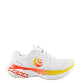 running shoes for casual female joggers Supportive Upper Topo Men's Specter 2 Running Shoes in White/Sunset SS25