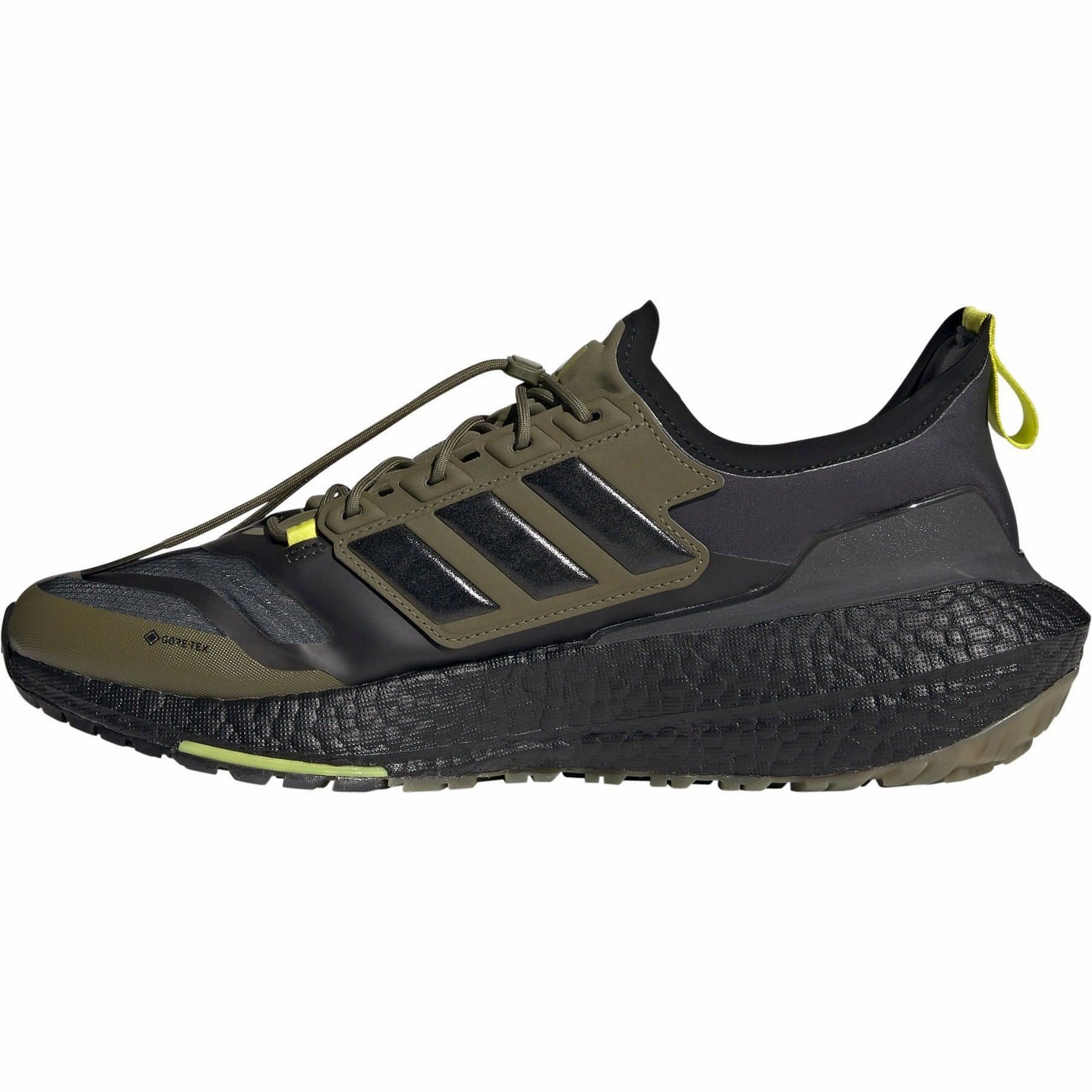 adidas Ultra Boost 21 GORE-TEX Mens Running Shoes - Green motion - control - optimized shoes