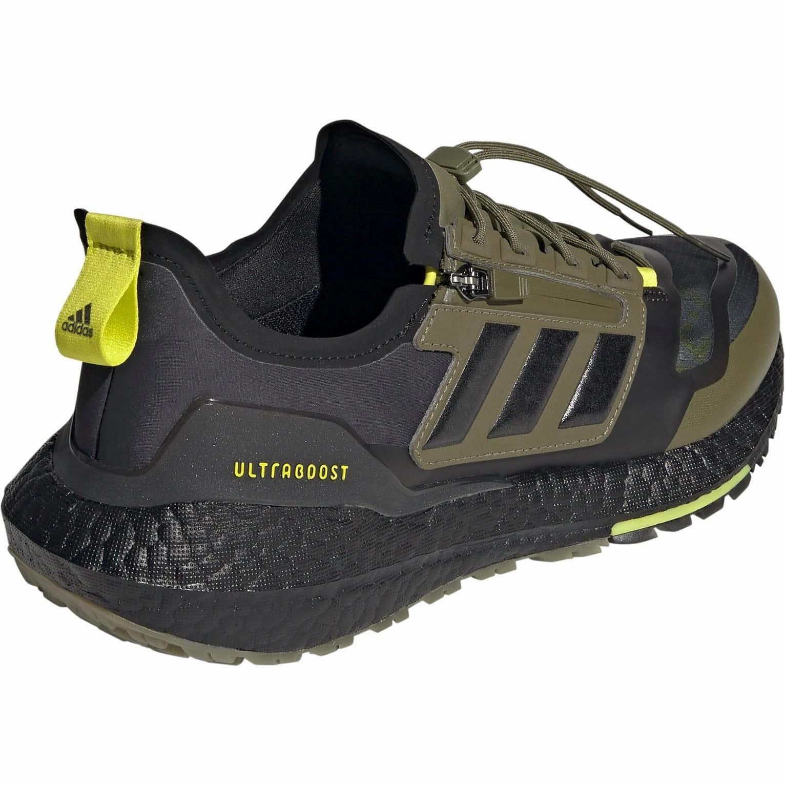 Synthetic Overlay Support Customizable Arch Support adidas Ultra Boost 21 GORE-TEX Mens Running Shoes - Green