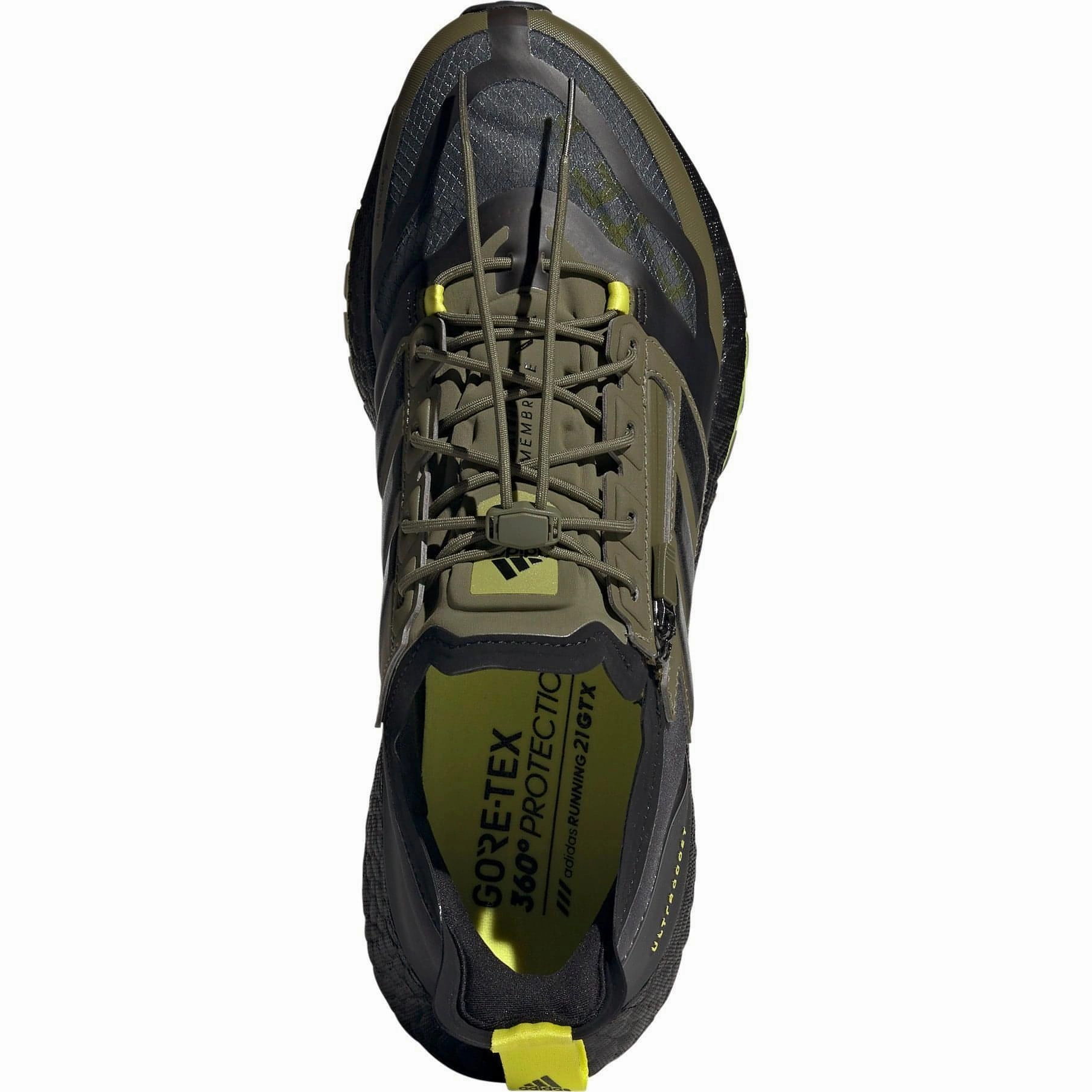 mood enhancement Moisture Absorbing adidas Ultra Boost 21 GORE-TEX Mens Running Shoes - Green