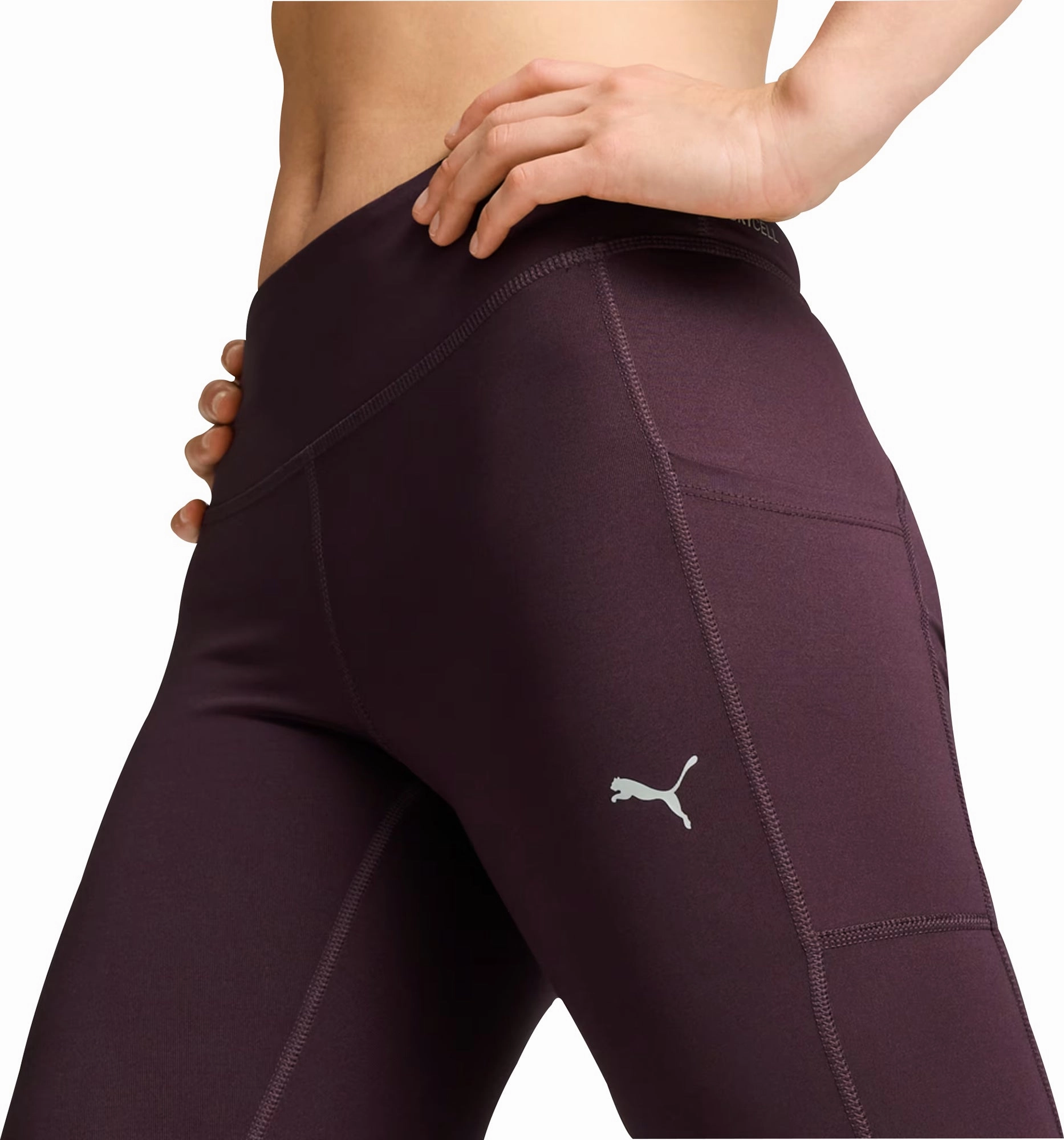 Hiking Trail Soft Touch Puma Favourites Velocity Womens Long Running Tights - Purple