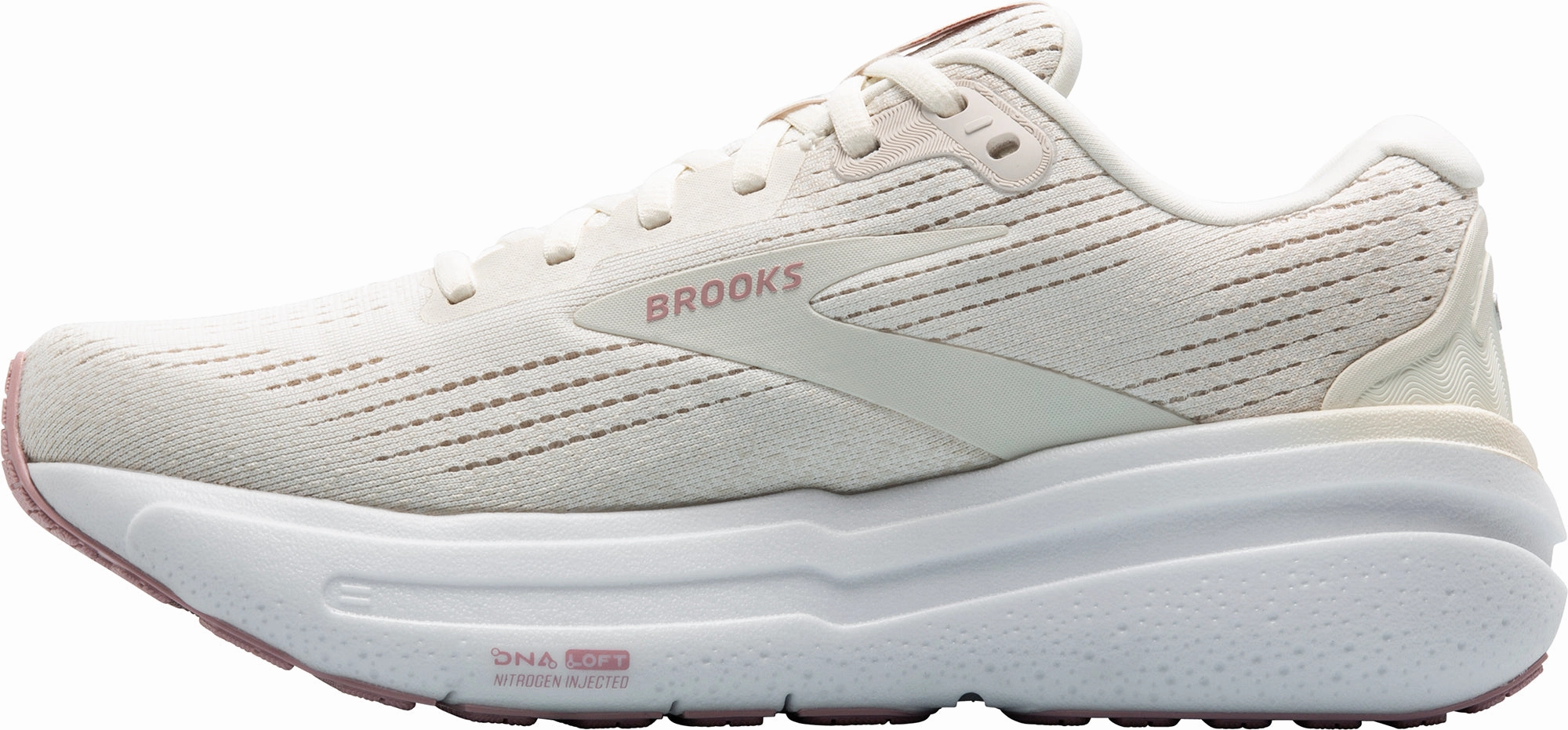 Brooks Ghost Max 2 Womens Running Shoes - Cream value - brand shoes Soft Roll Technology