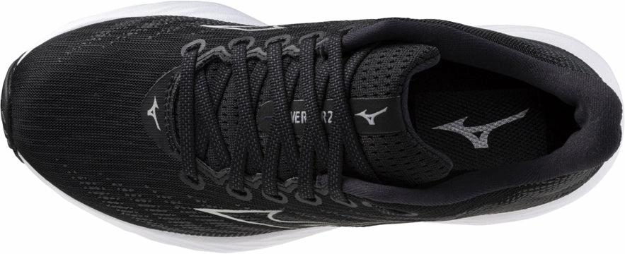 Ventilation Channel Tech slow - paced - runner Mizuno Wave Rider 28 WIDE FIT (D) Womens Running Shoes - Black