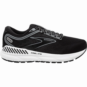 Brooks Ariel GTS 23 WIDE FIT Womens Running Shoes - Black left - foot dry - climate running shoes