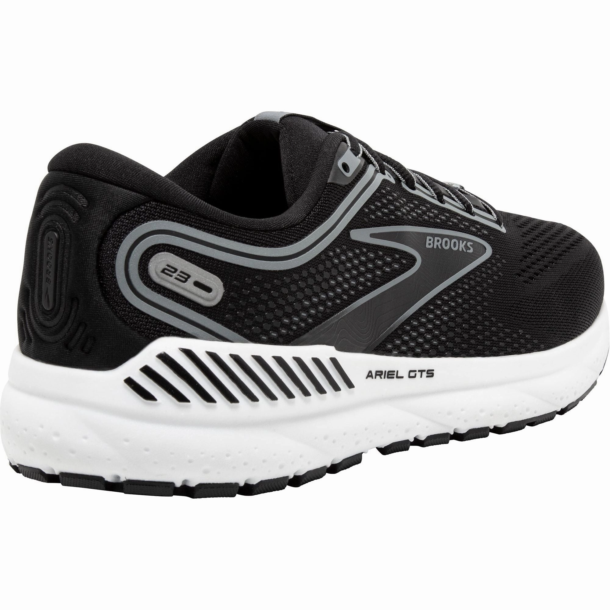 Brooks Ariel GTS 23 WIDE FIT Womens Running Shoes - Black Anti Bacterial