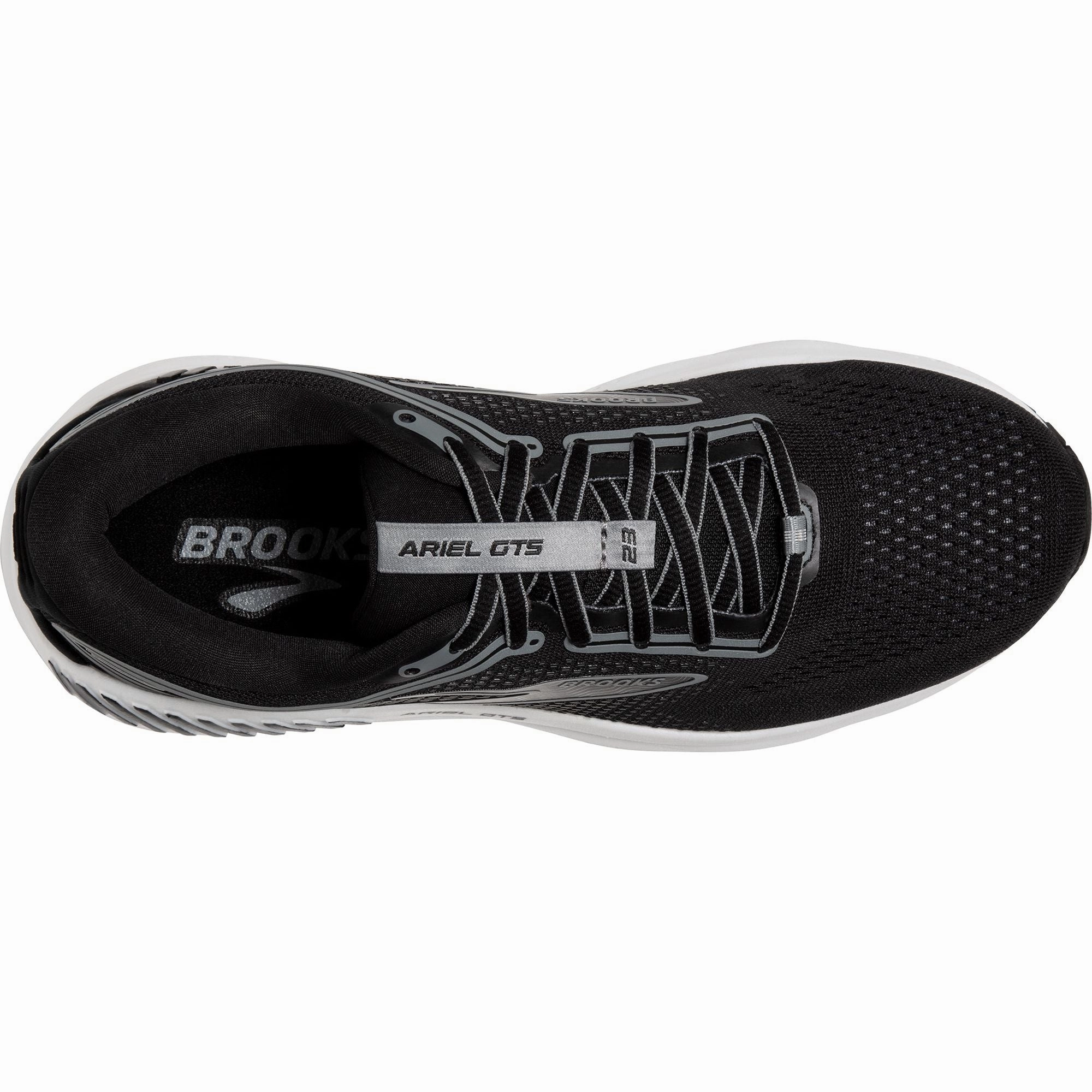Brooks Ariel GTS 23 WIDE FIT Womens Running Shoes - Black Shear Reduction Layer running in morning