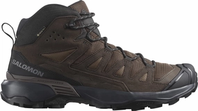 Extreme Comfort All Season Use Salomon X Ultra 360 Leather Mid GORE-TEX Mens Walking Boots - Brown