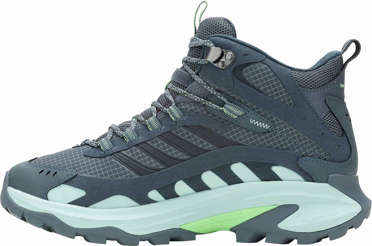 Merrell Moab Speed 2 Mid GORE-TEX Mens Walking Boots - Grey Resistant Footwear Arch support