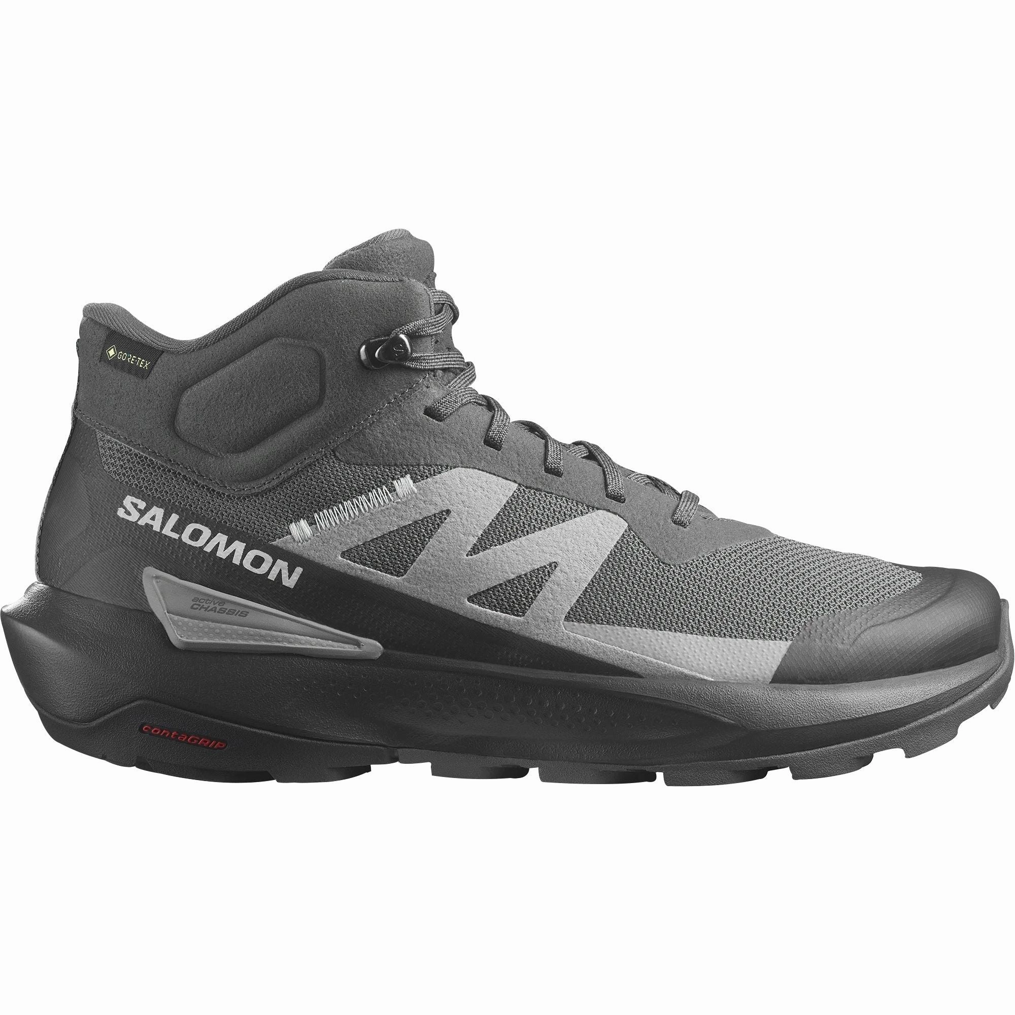 Salomon Elixir Activ Mid GORE-TEX Mens Walking Shoes - Grey Nature Focus