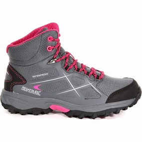 Regatta Kota Mid Junior Waterproof Walking Boots - Grey Easy Hike
