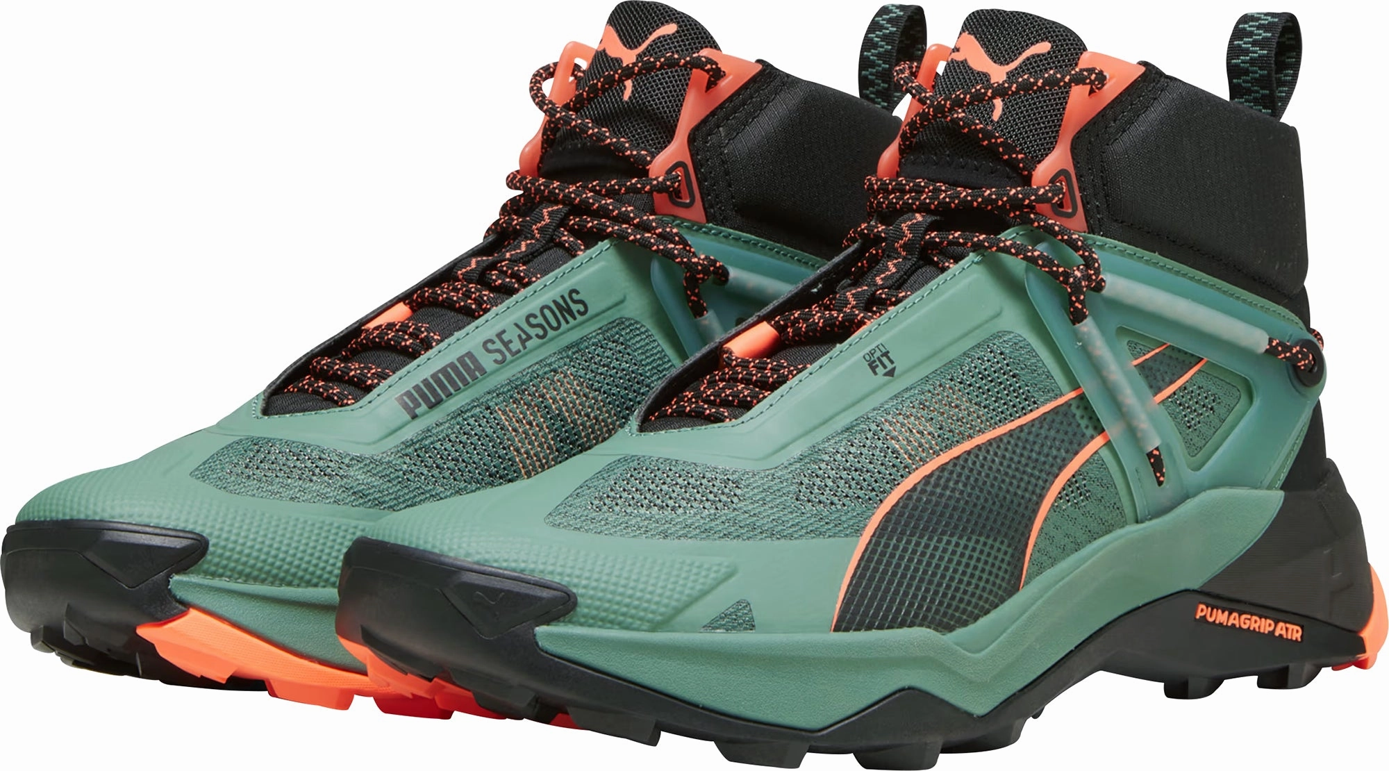 Puma Explore Nitro Mid Mens Walking Boots - Green Foot Stability