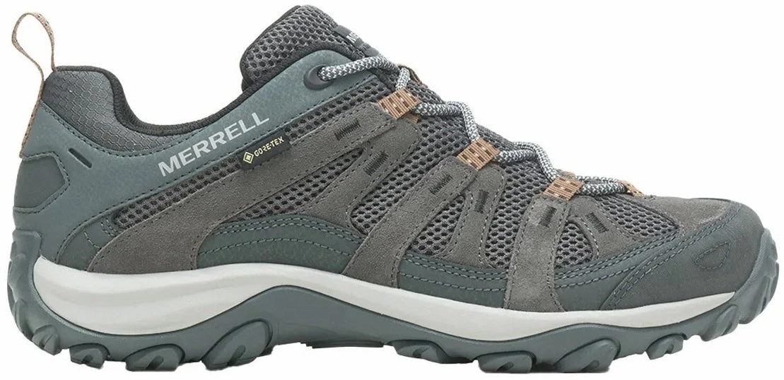 Merrell Alverstone 2 GORE-TEX Mens Walking Shoes - Grey Footwear for Hiking Cave Trek