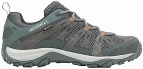 Merrell Alverstone 2 GORE-TEX Mens Walking Shoes - Grey Footwear for Hiking Cave Trek