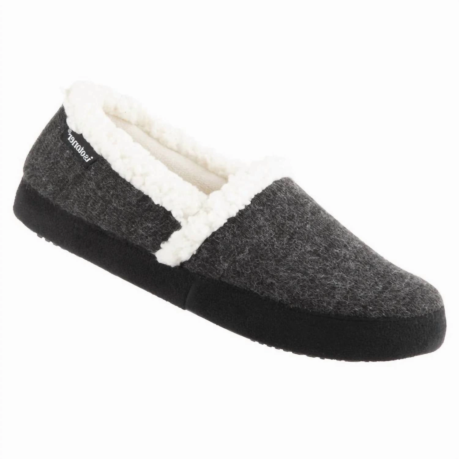 Women???s Microsuede Marisol Closed Back Slipper In Black Anti Slip Protection Effortless Footwear Step