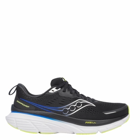 students' shoes Saucony Men's Guide 18 Running Shoes in Black/Lapis - Online Exclusive