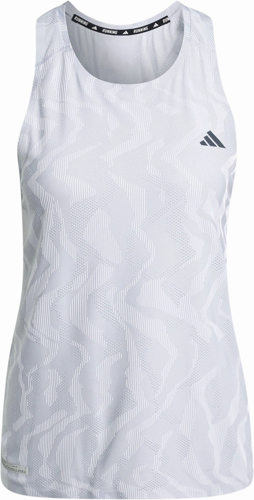 adidas Ultimate AIRCHILL Engineered Womens Running Vest Tank Top - Grey image Friction Reduction Tech