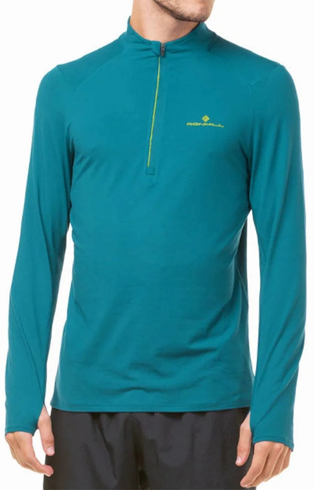 Hallway Ronhill Core Thermal Half Zip Long Sleeve Mens Running Top - Blue