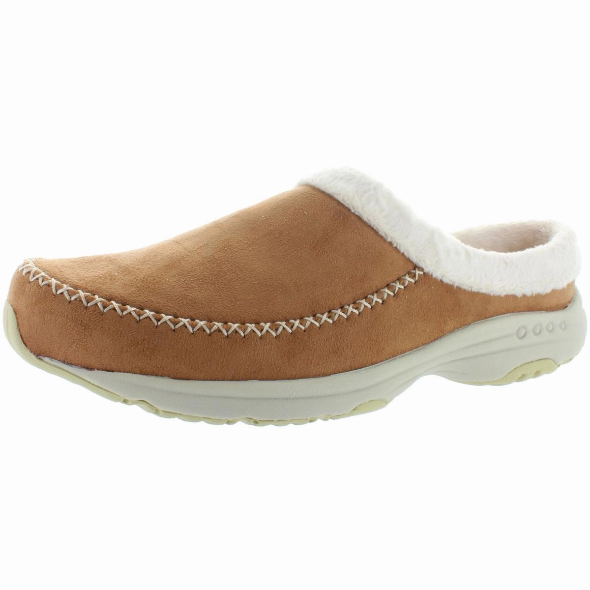 Easy Poolside Wear Effortless Slip-Ons Travel Slip 2 Womens Faux Fur Lined Slip On Mule Slippers