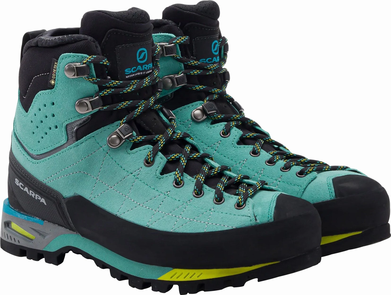 All Terrain Comfort High Performance Boots Scarpa Zodiac Tech GORE-TEX Womens Walking Boots - Green
