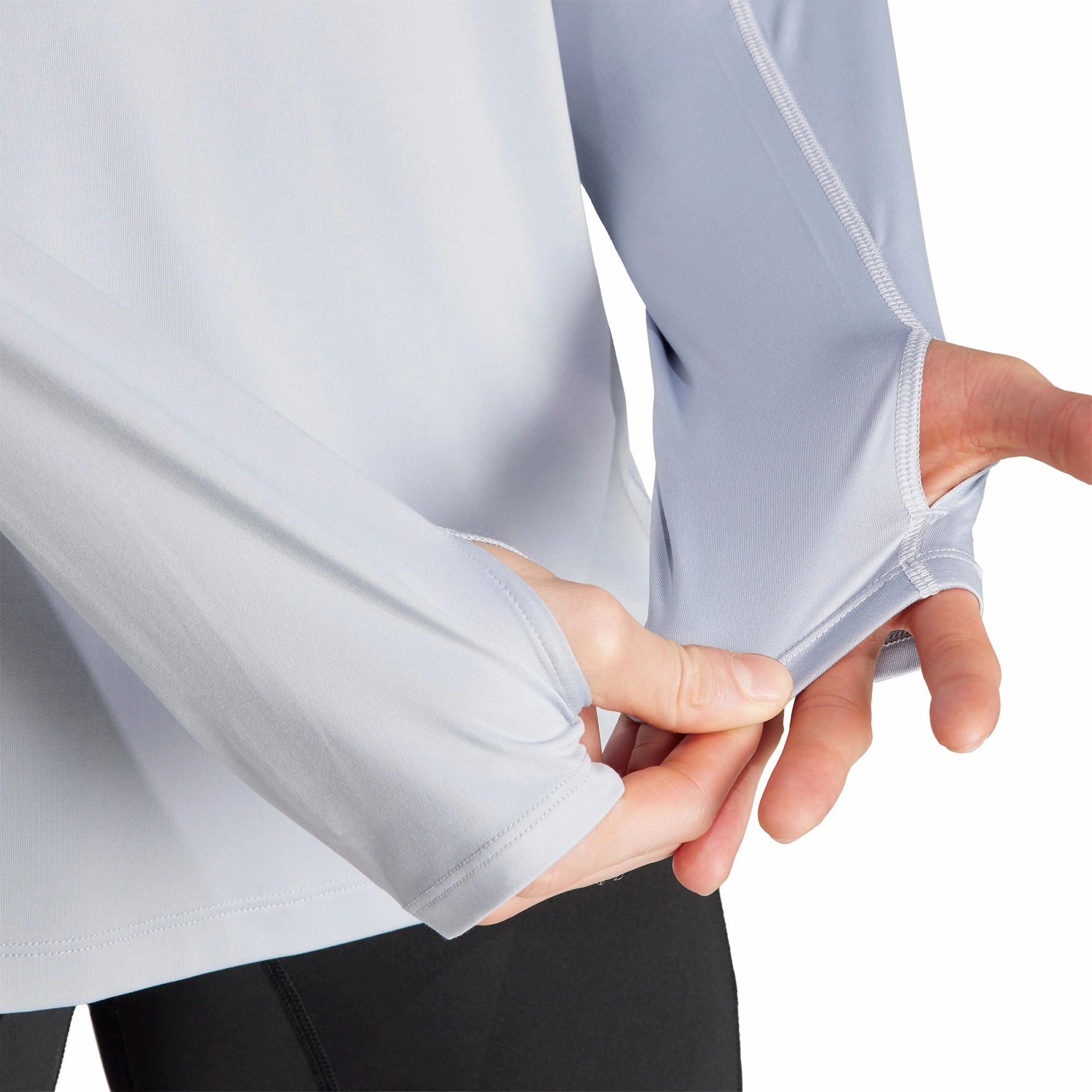 adidas Own The Run Half Zip Long Sleeve Mens Running Top - Grey Eco Certified Manufacturing Scarved