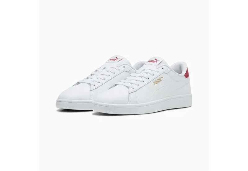 Foot Grace Relax Movement Puma Men's Smash 3.0 White/Red Shoes