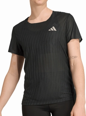 adidas ADI365 ClimaCool  Short Sleeve Womens Running Top - Black Running Speed