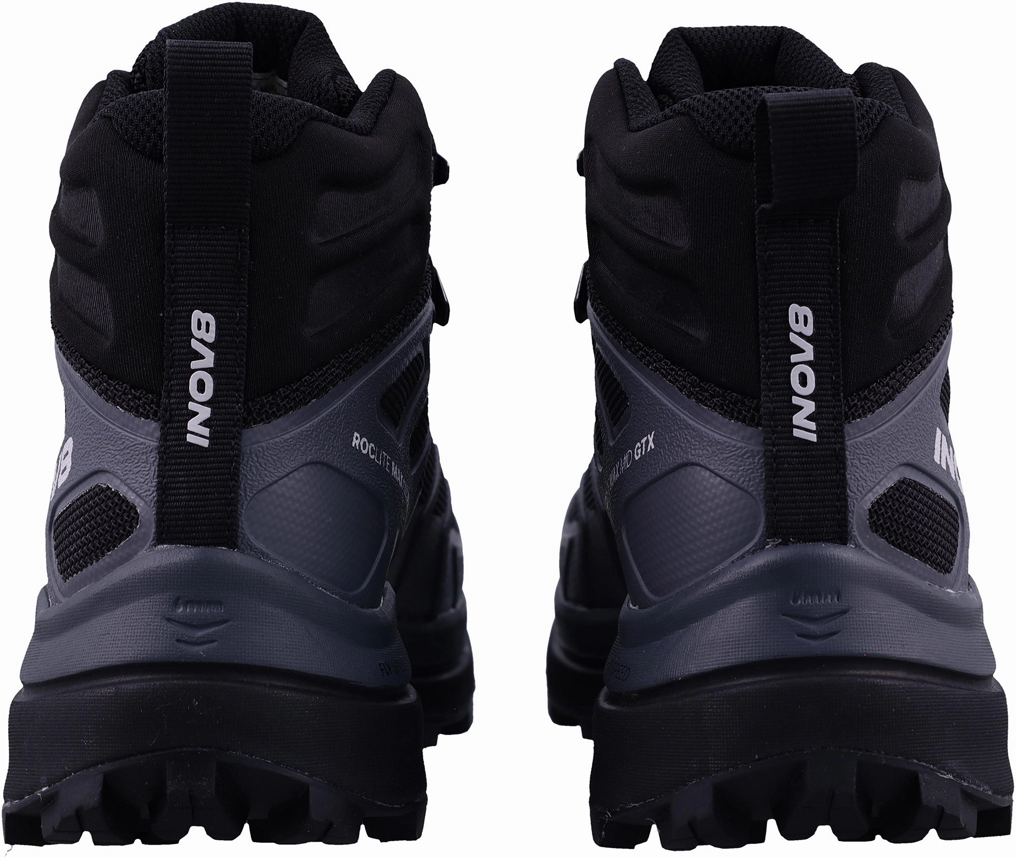 badminton shoes quick - drying lining shoes Inov8 Roclite Max Mid GORE-TEX WIDE FIT Womens Walking Boots - Black