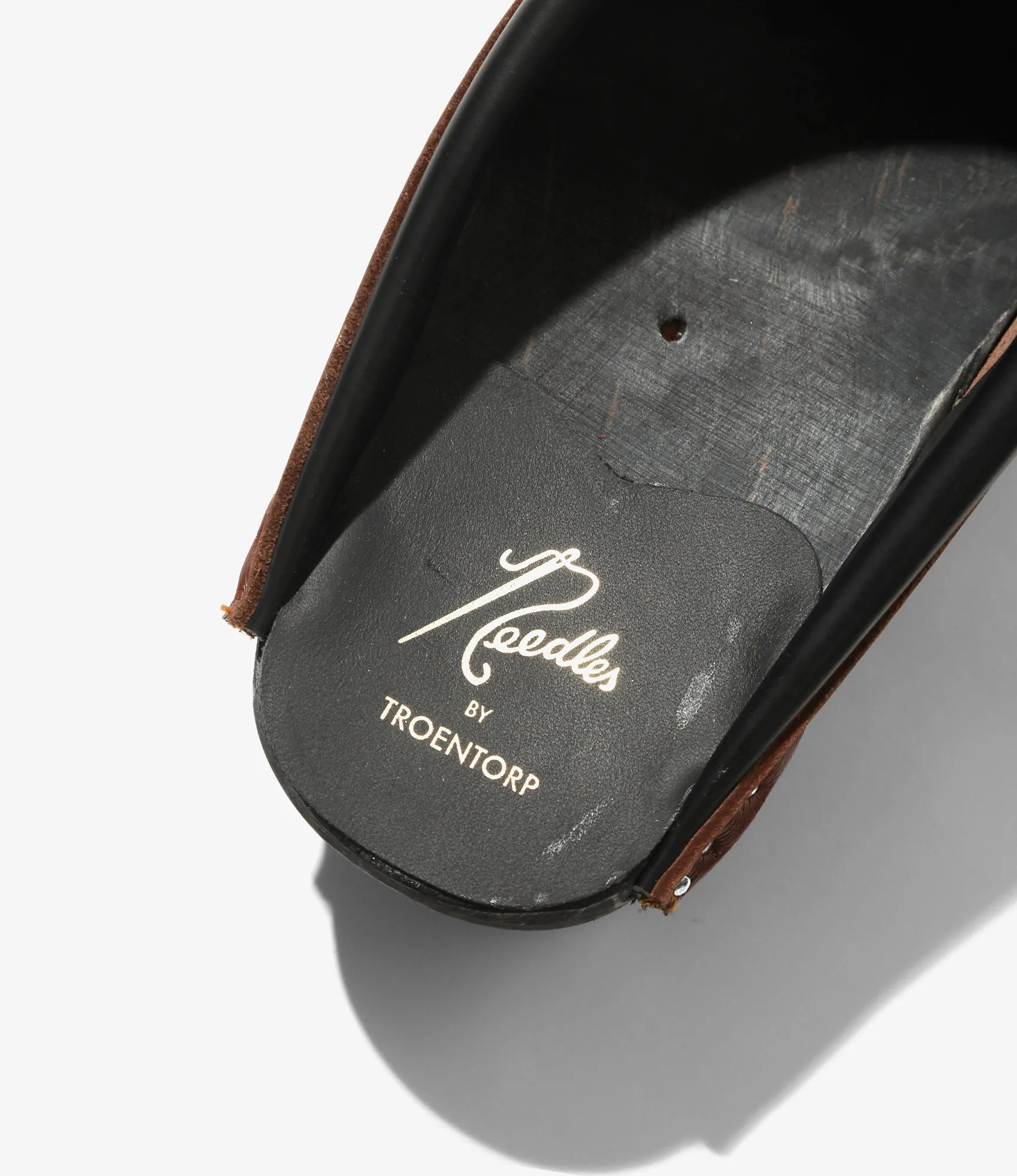 Reinforced Toe Guard Twin Tassel 'Monet' Clog ?C?Brown Leather