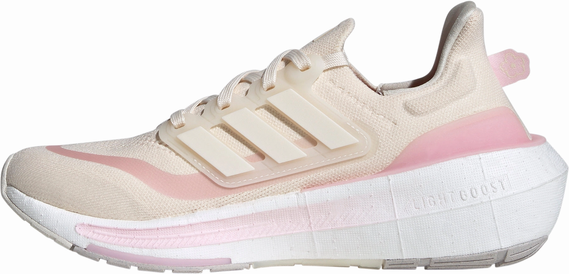 traction patterns neutral - colored shoes adidas Ultra Boost Light Womens Running Shoes - Pink