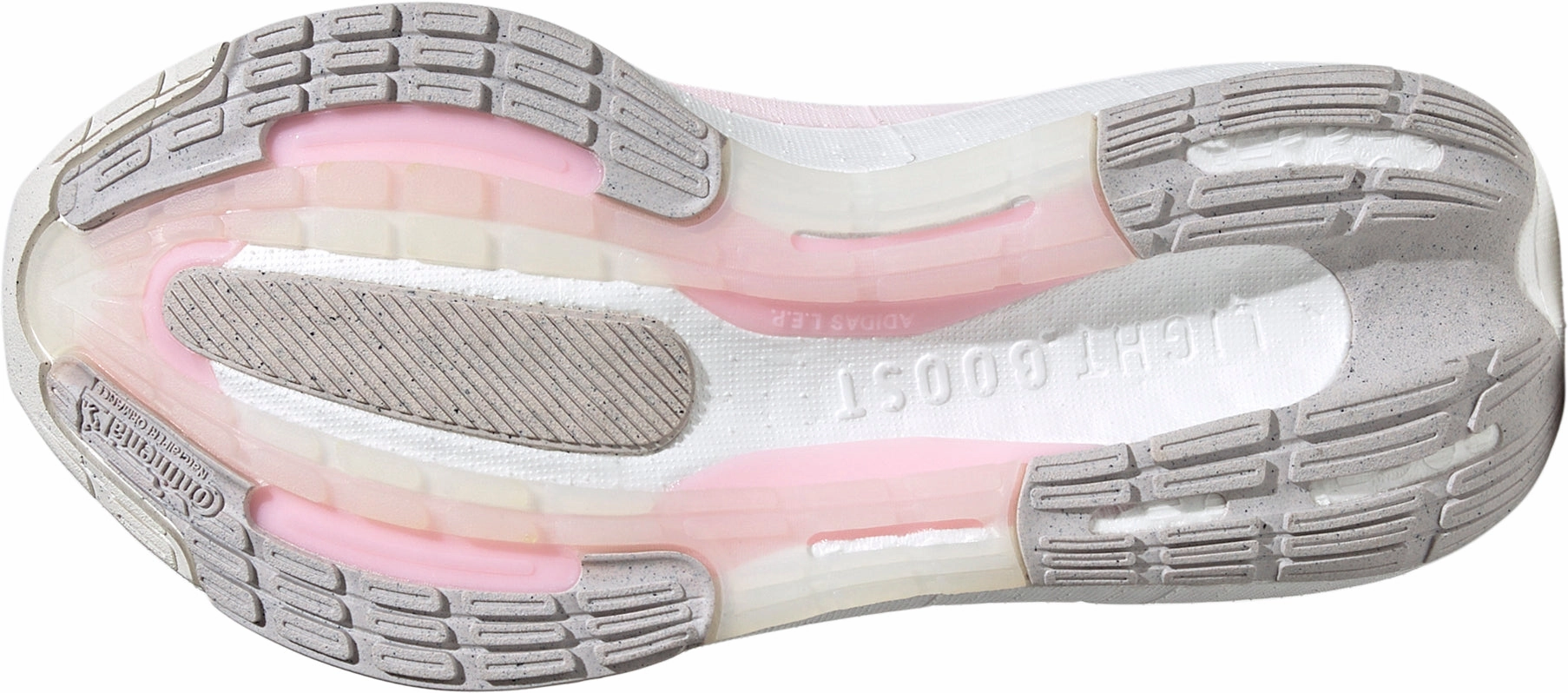 running in a relay race EVA Composite Sole adidas Ultra Boost Light Womens Running Shoes - Pink