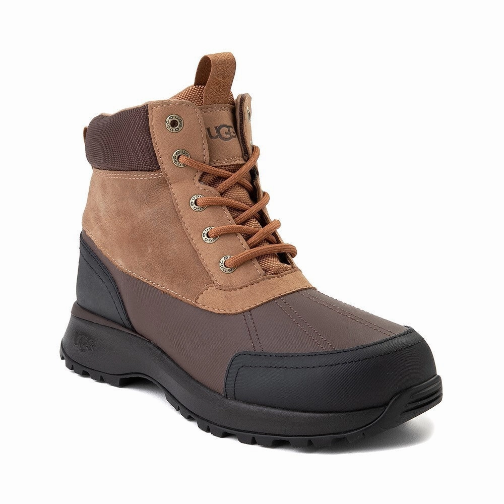 Ready For Adventure Flexible Comfort UGG Emmett 896876 Duck Boots Men's US 8 Chestnut Leather Waterproof Ankle DWA627