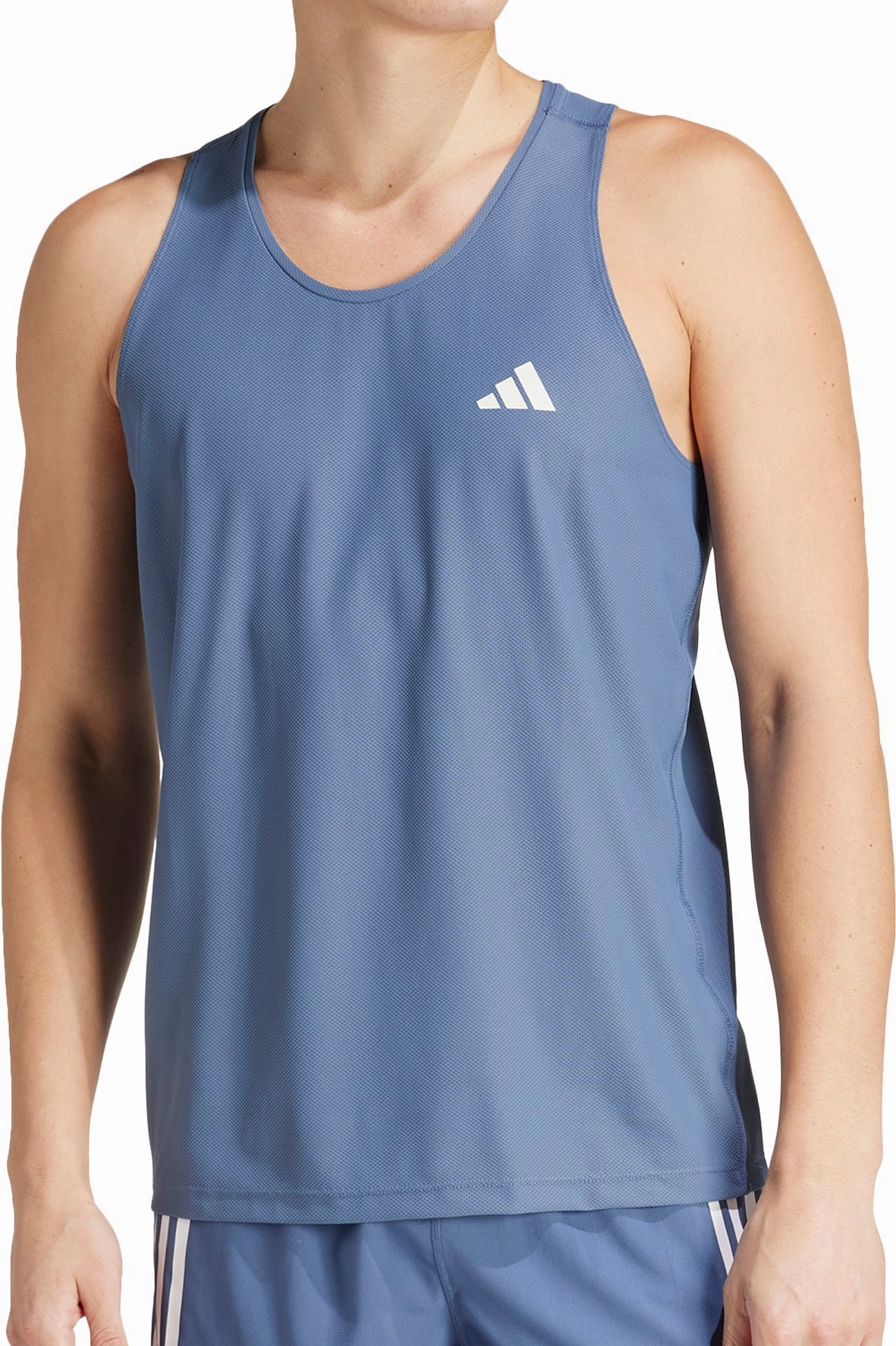 made in South America pick adidas Own The Run Mens Running Vest - Blue