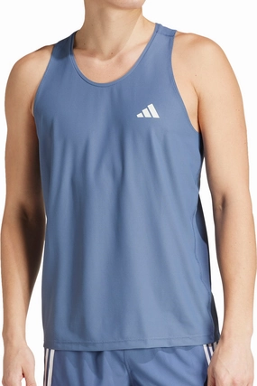 made in South America pick adidas Own The Run Mens Running Vest - Blue