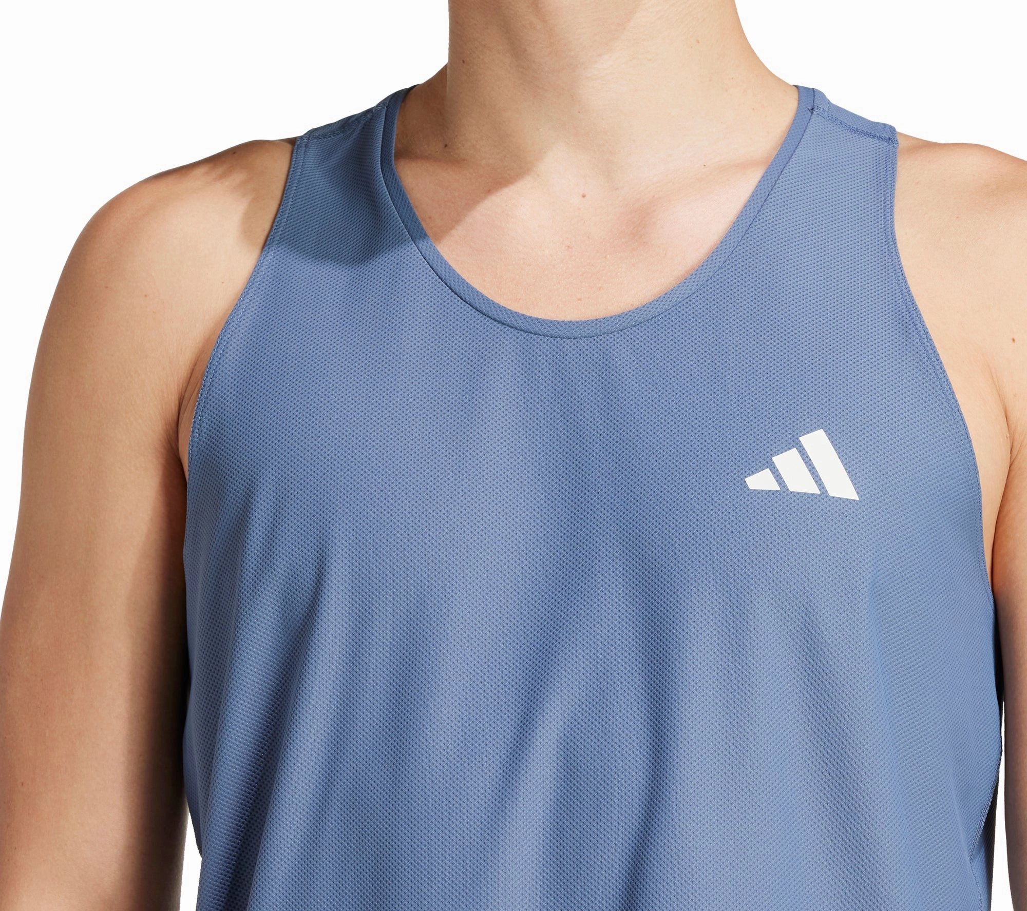 adidas Own The Run Mens Running Vest - Blue Positive Modular Layering Compatibility