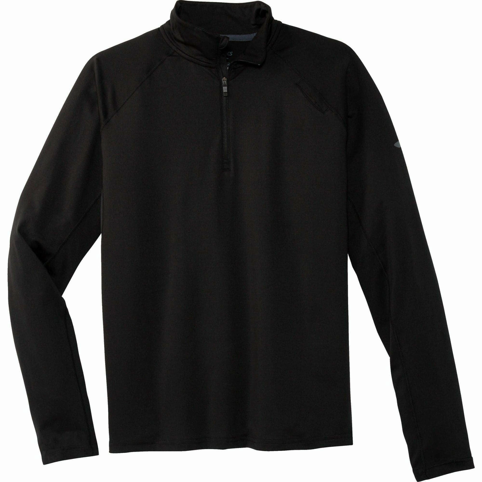 Brooks Dash Half Zip Long Sleeve Mens Running Top - Black Modest