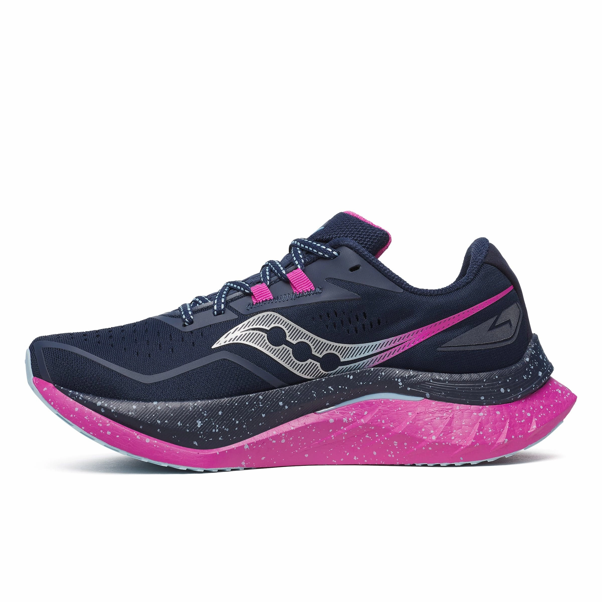 Corporate - running Running Challenge Saucony Women's Endorphin Speed 4 Running Shoes in Navy/Fuchsia SS25