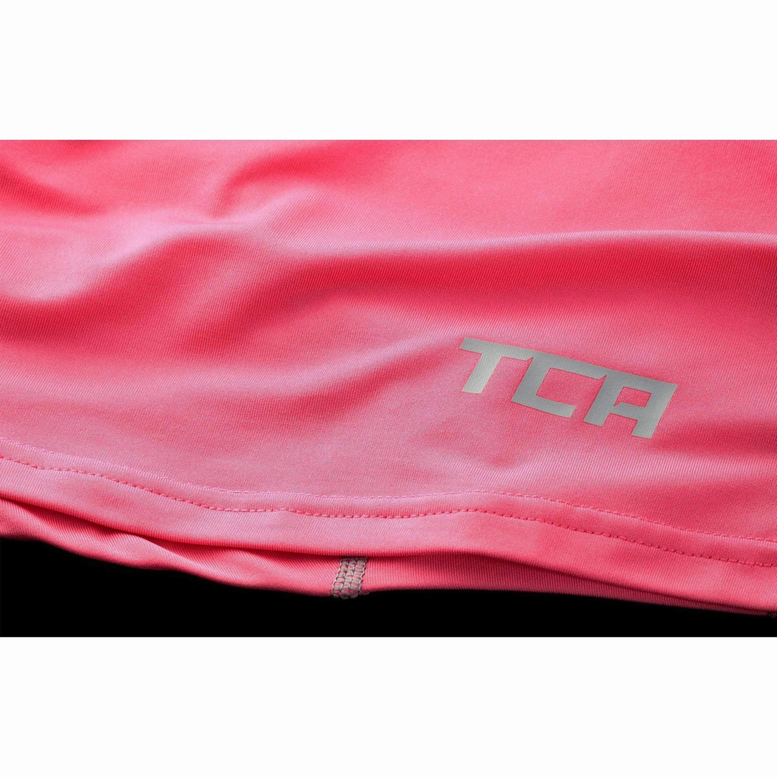 TCA Pro Performance Womens Short Sleeve Baselayer Running Top - Pink Quick Fit Wear