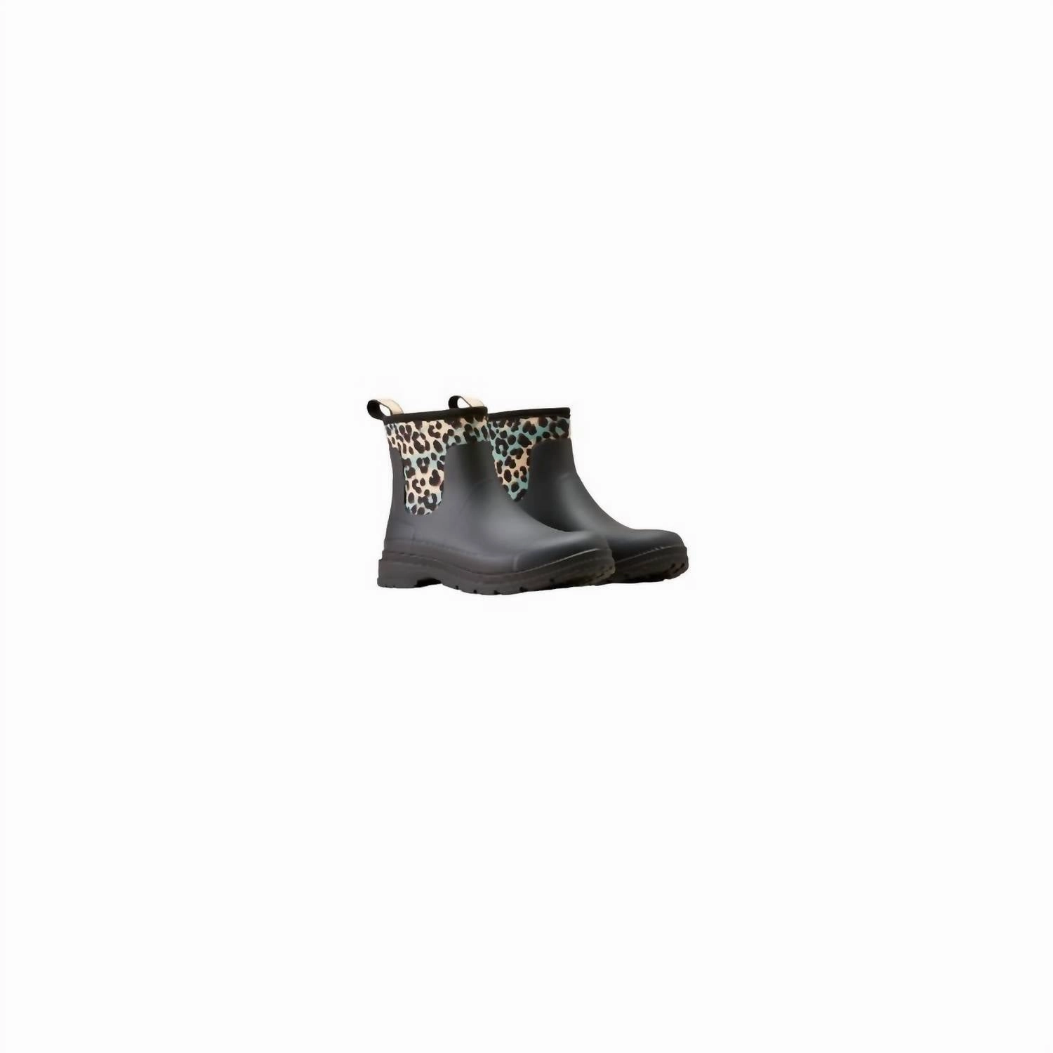 Glittery Pumps Storm Ready Protection Women's Kelmarsh Shortie Rubber Boot In Black/leopard Camo
