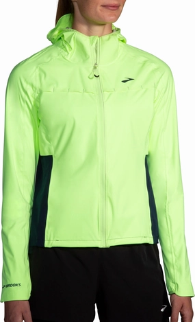 Brooks High Point Waterproof Womens Running Jacket - Green Enhance