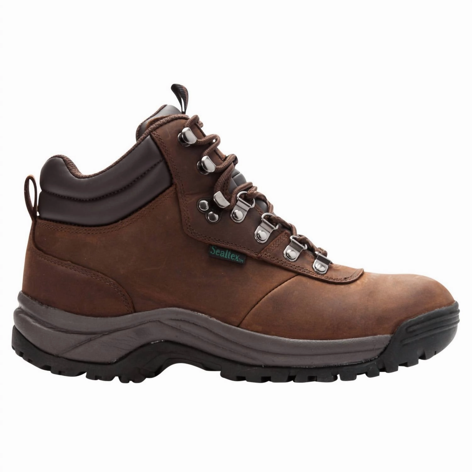 Men's Cliff Walker Boots - Wide Width In Brown Crazy Horse Warm and Cozy Anti blister