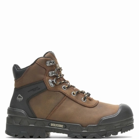 AnkleSupport Multi-Purpose Comfort Men's Met-Guard Warrior Waterproof Work Boot In Brown